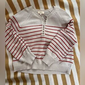 Sezane striped cotton sweater